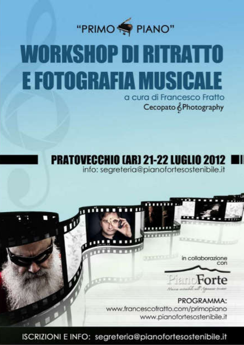 “PrimoPiano” workshop di Ritratto e Fotografia Musicale